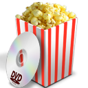 Nano - Popcorn - Simple DVD Icon 128x128 png